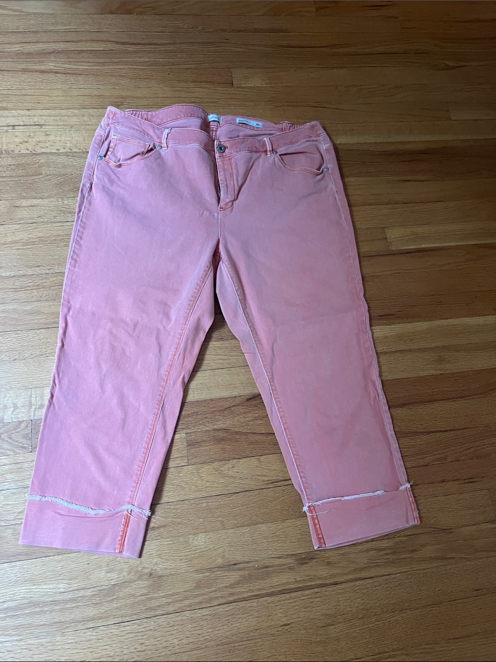J Jill Coral Pink High-Rise Jeans